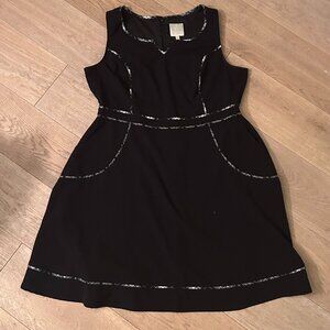 Classic Modcloth Black Sleeveless Dress with Pockets!